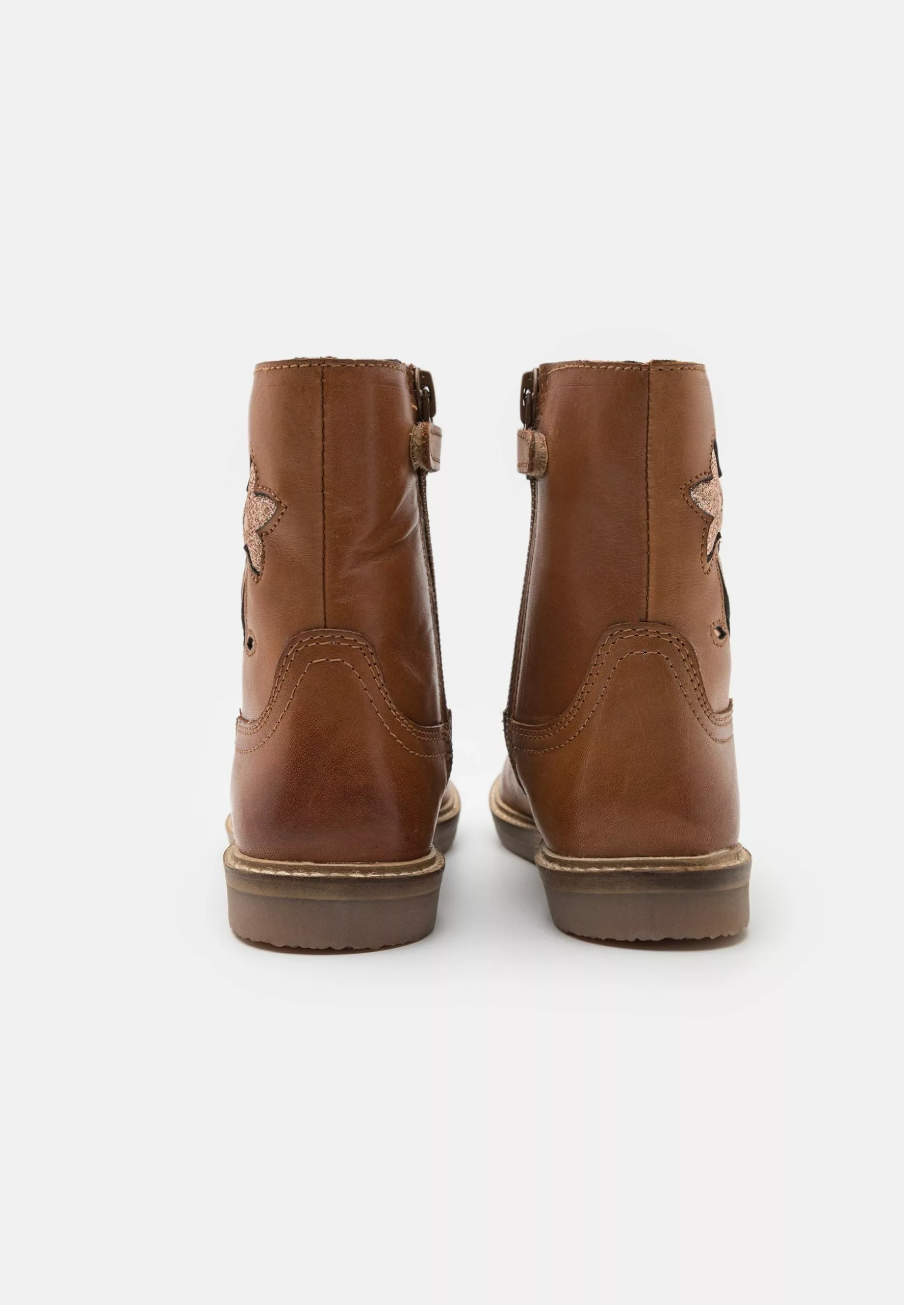 Friboo Leather - Korte Laarzen - Cognac 3 Friboo Leather - Korte Laarzen - Cognac - Afbeelding 3