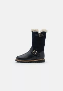 Friboo Leather - Snowboots- Dark Blue