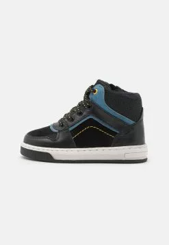 Friboo Leather - Sneakers Hoog - Black