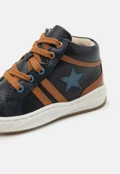 Friboo Leather - Sneakers Hoog - Dark Blue -Friboo Verkoopwinkel 8409e4754d55405fa41fa99dce404e6e