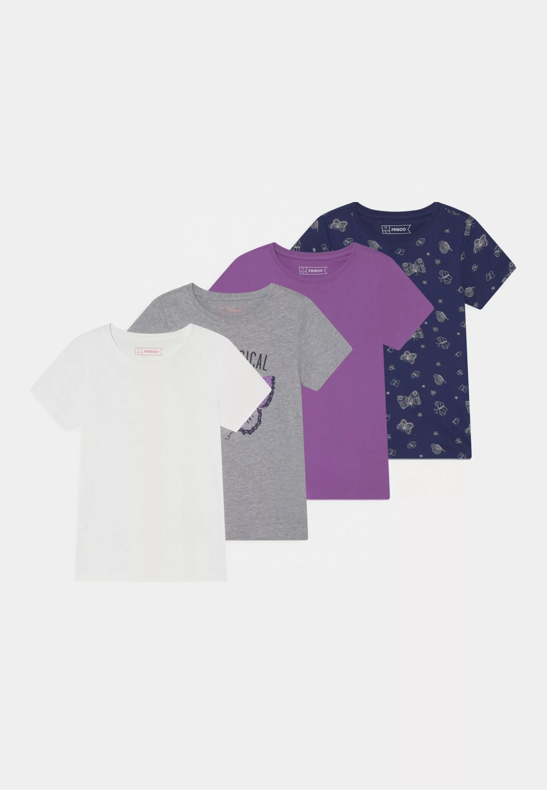 Friboo 4 Pack - T-Shirt Print - Multi-Coloured 1 Friboo 4 Pack - T-Shirt Print - Multi-Coloured