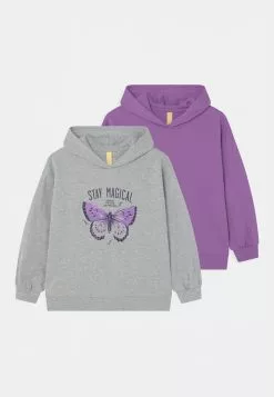 Friboo Hoodie 2 Pack - Sweater - Purple/Light Grey