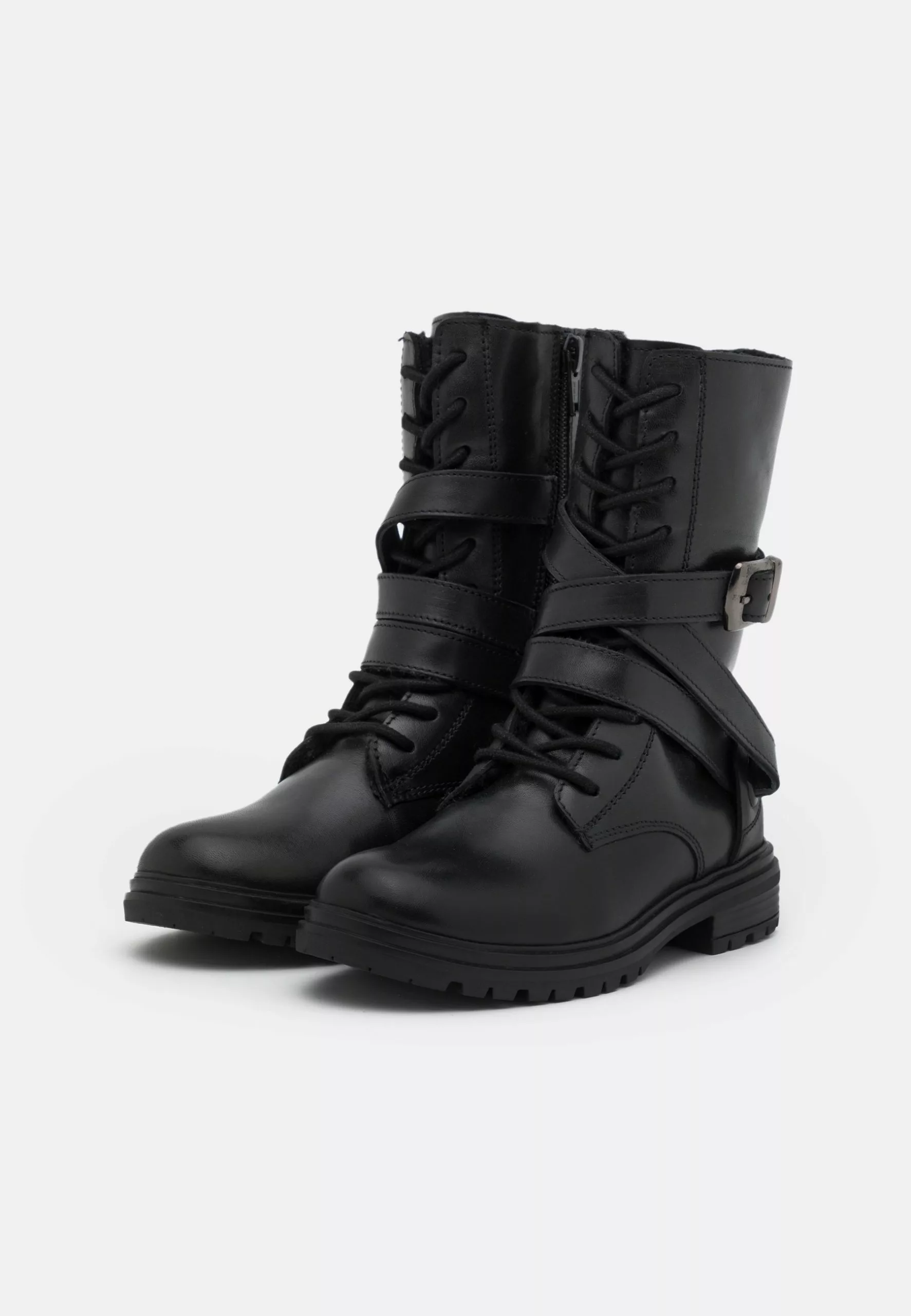 Friboo Leather - Veterlaarzen - Black 4 Friboo Leather - Veterlaarzen - Black - Afbeelding 4