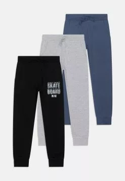 Friboo Unisex 3 Pack - Trainingsbroek - Black/Blue/Grey