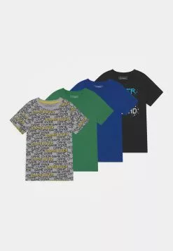 Friboo Unisex 4 Pack- T-Shirt Print - Multi-Coloured